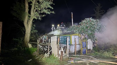Пожежа у Балаклії після російського влучання, 17 вересня 2026 року
