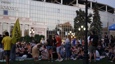 Євро-2020. Як в Одесі вболівають за національну збірну в матчі проти Англії Євро-2020. Як в Одесі вболівають за національну збірну в матчі проти Англії