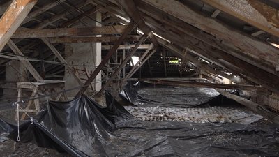 Зруйнований дах, грибок та пліснява на стелі: коли відремонтують будинок на Ремісничій у Чернігові Зруйнований дах, грибок та пліснява на стелі: коли відремонтують будинок на Ремісничій у Чернігові