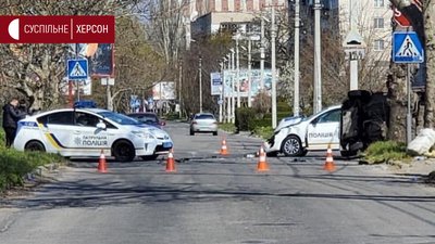У Херсоні сталась ДТП за участі патрульного автомобіля