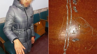 Викрадені каблучка та сережки були одягнені на зловмисниці під час затримання. Викрадені каблучка та сережки були одягнені на зловмисниці під час затримання.