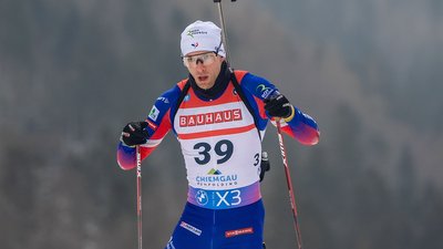 Емільєн Клод, біатлоніст збірної Франції на етапі Кубка світу з Рупольдингу