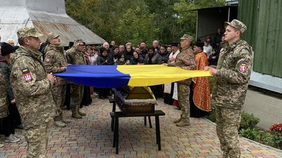 Попрощалися з військовим, Іван Гавдида, Саранчуківської громади, Волощина