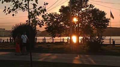 тернопіль, набережна, захід сонця, 17 серпня 2026 року