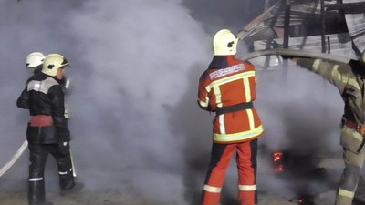 Подробиці пожежі у заміському кафе на Сумщині розповіли рятувальки