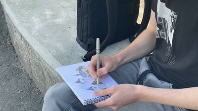 Малює архітектуру Тернополя Малює архітектуру Тернополя