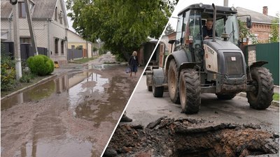 Порив водопроводу на вулиці Карабінерна у Кропивницькому – Суспільне Кропивницький