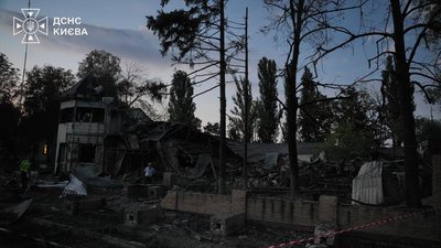 Наслідки обстрілу Києва вночі 1 вересня 2026 року