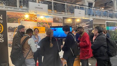 Український стенд працював під гаслом Ukraine Is Your Destination Український стенд працював під гаслом Ukraine Is Your Destination