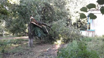 У громаді на Харківщині шквальний вітер зірвав дахи будинків