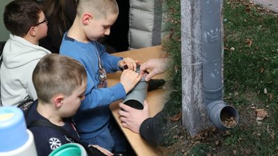 школярі, годівниці для тварин