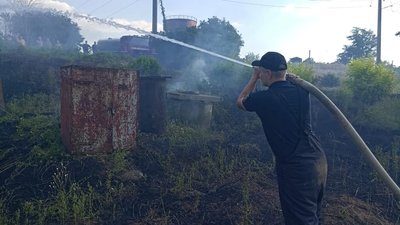 На площі три гектари у Корабельному районі м. Миколаєва рятувальники загасили вогонь На площі три гектари у Корабельному районі м. Миколаєва рятувальники загасили вогонь