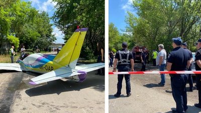 В Одесі впав легкомоторний літак