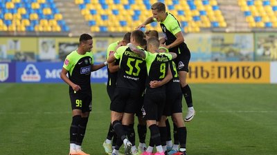 Житомирське "Полісся" здобуло перемогу над командою "Минай" із рахунком 2:1 Житомирське "Полісся" здобуло перемогу над командою "Минай" із рахунком 2:1