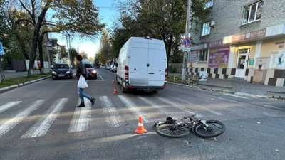На Полтавщині в аварії травмувався велосипедист