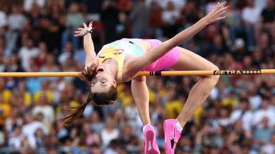 Ярослава Магучіх на етапі Діамантової ліги у Цюриху