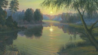 Світязькі хвилі, млин у Рокинях і Старе місто: луцький художник презентував виставку картин Світязькі хвилі, млин у Рокинях і Старе місто: луцький художник презентував виставку картин