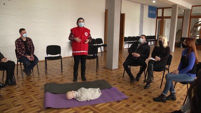 Працівники Житомирської філії Суспільного вчилися надавати першу домедичну допомогу Працівники Житомирської філії Суспільного вчилися надавати першу домедичну допомогу