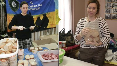 Бутерброди для військових на фронт приготували волонтерки у Рівному