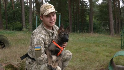 Володимир Занько і вівчарка Келіс Володимир Занько і вівчарка Келіс
