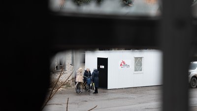 Лікарі без кордонів, мобільні клініки, Донеччина, війна