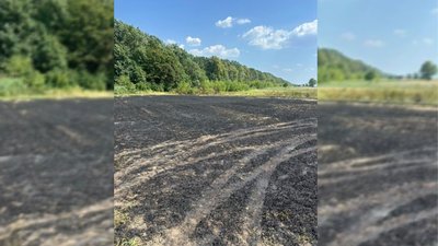 У реанімацію потрапив чоловік, який підпалив суху траву на Рівненщині — поліція