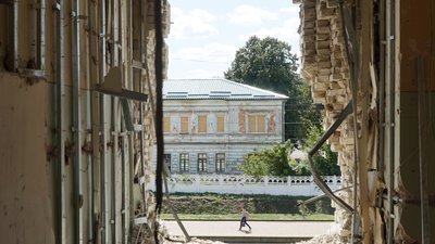 Вокзал у Лозовій після російської атаки, серпень 2025 року