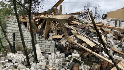 Наслідки обстрілу Хорошевого під Харковом. 12 червня 2023 року
