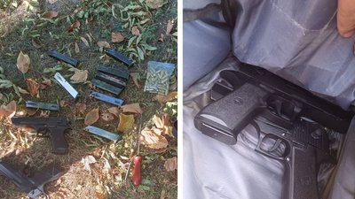 Пістолети, набої та порох: житель Черкащини незаконно зберігав зброю