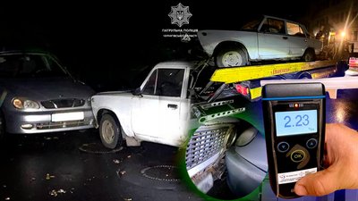 у Чернігові нетверезий водій виїхав на зустрічну та скоїв ДТП, 4 адмін протоколи