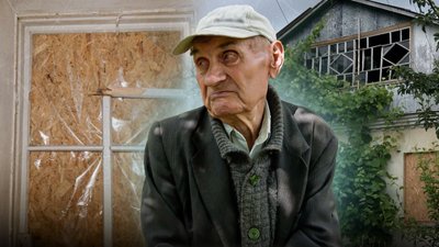 Найстарший житель Новгорода-Сіверського живе у пошкодженому через атаку РФ будинку