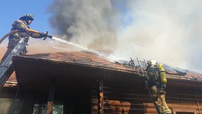 Банний комплекс горів на території ресторану "Чарда" на Ужгородщині