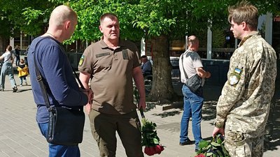 Прощання з Василем Матюком у Луцьку — комбат Святослав Стрижеус