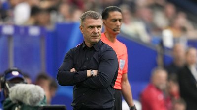 Євро-2024: Головний тренер Сергій Ребров у матчі Словаччина — Україна.