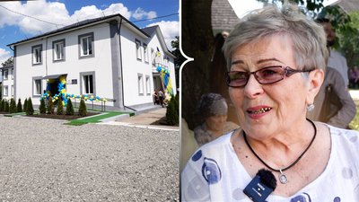 Соціальне житло, яке відкрили у селі Вікно та переселенка Наталія Бєлих