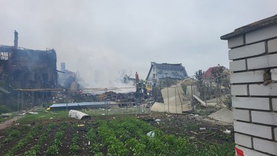 Наслідки російської атаки у селі Мархалівка 25 травня 2025 року