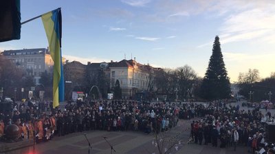 Тернополяни вшанували жертв Голодомору Тернополяни вшанували жертв Голодомору