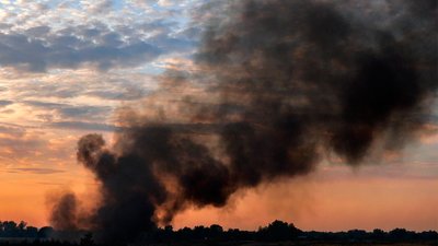 Дим, атака РФ по Чернігівщині 23 жовтня 2026 року
