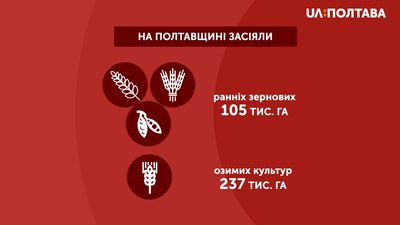 Графіка: посівна компанія на Полтавщині Графіка: посівна компанія на Полтавщині