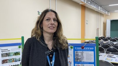 Представниця ЮНІСЕФ на півдні України Одрі Лекомт Представниця ЮНІСЕФ на півдні України Одрі Лекомт