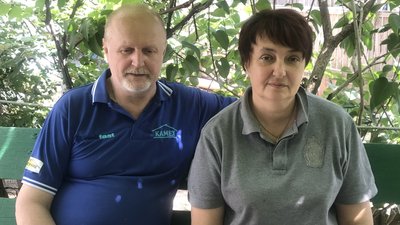Переселенці Наталія та Сергій Рижкови з Рубіжного шукають роботу на Житомирщині Переселенці Наталія та Сергій Рижкови з Рубіжного шукають роботу на Житомирщині
