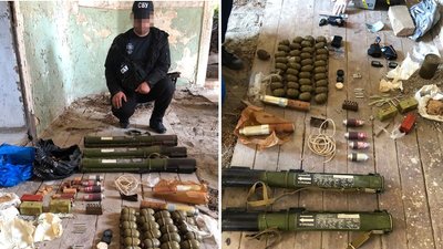 2 кг вибухівки та 3 протитанкові гранати: СБУ виявила на Закарпатті сховок з боєприпасами