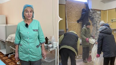 Херсон, обстріли, лікарня, російський удар по лікарні, медзаклад під обстрілом 