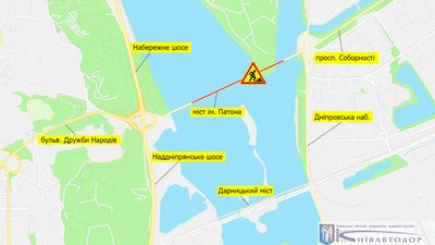 Київавтодор попереджає: просіло покриття мосту Патона, гряде ремонт Київавтодор попереджає: просіло покриття мосту Патона, гряде ремонт