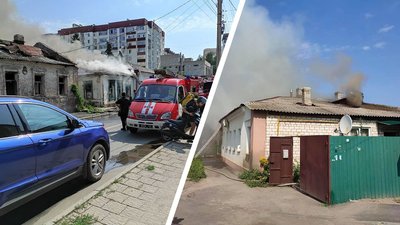 У Харкові сталася пожежа у закинутому будинку: вогонь поширився на дах житлового