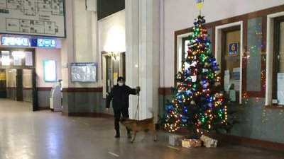 На Львівському залізничному вокзалі вибухівки не знайшли На Львівському залізничному вокзалі вибухівки не знайшли