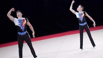 Вінницькі акробати вибороли срібну медаль на чемпіонаті Європи Вінницькі акробати вибороли срібну медаль на чемпіонаті Європи