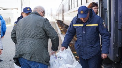 Евакуаційний потяг із Дніпропетровщини