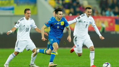 Матч Україна - Боснія і Герцеговина у відборі на Євро-2024 з футболу