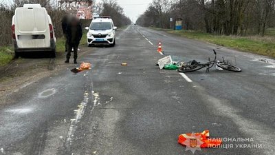 На Одещині внаслідок ДТП постраждала велосипедистка